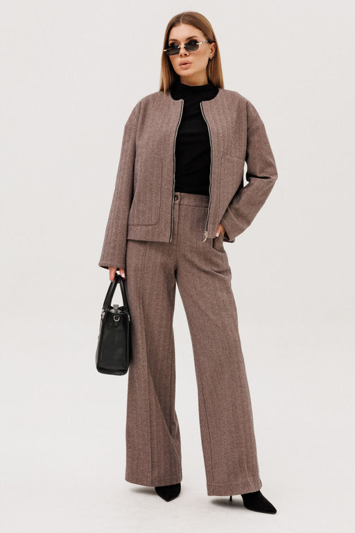 Жакет AmberA 1041-2 шоколад фото 4