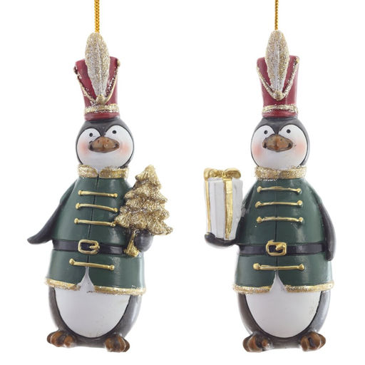 Фигурка декоративная подвесная "Пингвин", L5 W4,5 H12 см, 2в.
