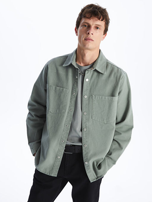 Regular Fit Uzun Kollu Erkek Jean G?mlek