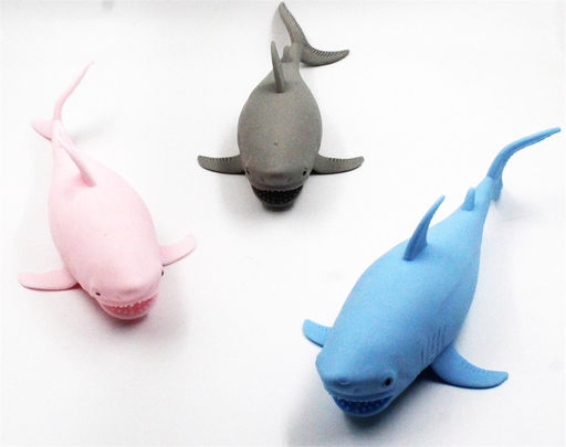 Антистресс фигурка - тянучка "Акула" (W-77) в пакете, по 12шт. в блоке