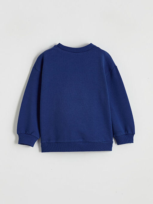 Bisiklet Yaka Erkek Bebek Sweatshirt