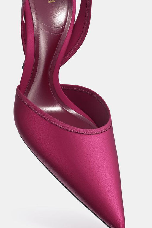 SLINGBACK HEELED SHOES WITH STRAP - Zara фото 7
