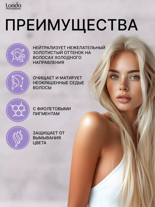 -16% Шампунь жемчужный блонд Toneplex, 250мл Londa - Londa professional фото 4