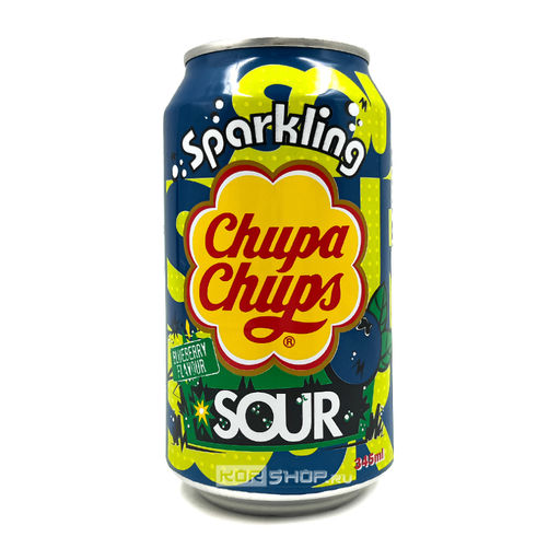 Газированный напиток Кислая черника Chupa Chups, Корея, 345 мл Акция