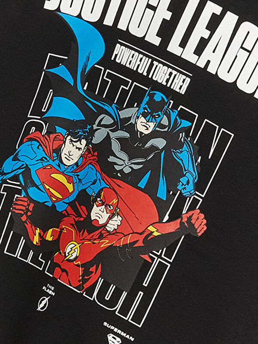 Justice League Bask?l? Uzun Kollu Erkek ?ocuk Hoodie - Waikiki фото 3