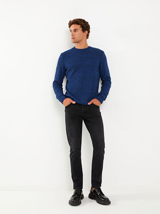 Bisiklet Yaka Erkek Triko Kazak