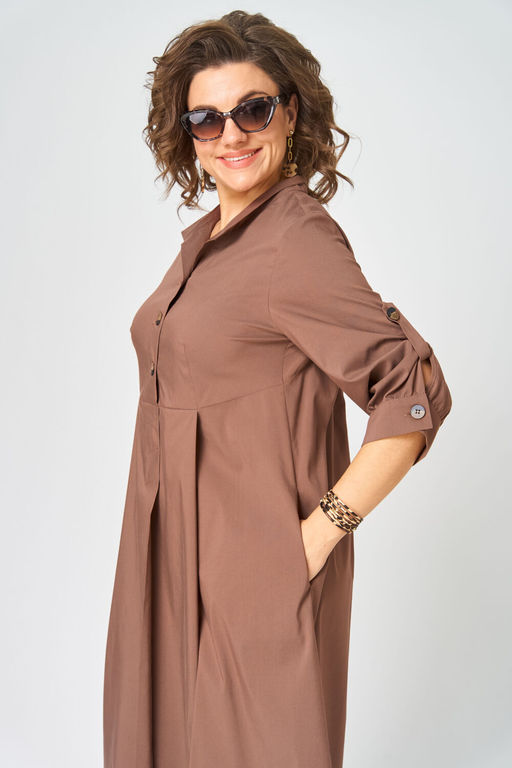 Платье EVA GRANT 7168 капучино