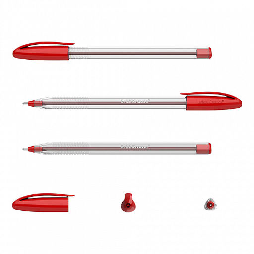 Цена за 50 шт. Ручка шариковая ErichKrause U-108 Stick Classic 1.0, Ultra Glide Technology, цвет чернил красный (в коробке по 50 шт.)  фото 6
