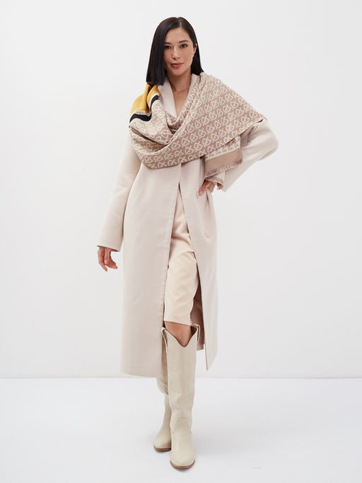 в СОСТАВЕ ШЕРСТЬ и КАШЕМИР! Большой,теплый двусторонний палантин - Tantino фото 3