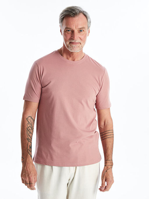 Bisiklet Yaka Penye Erkek Ti??rt