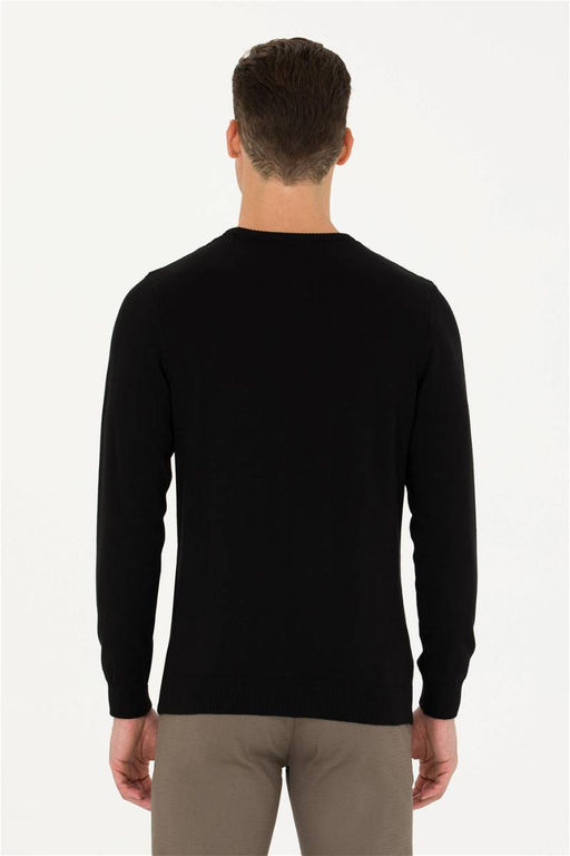 Мужской черный базовый свитер - U.s. polo assn фото 5