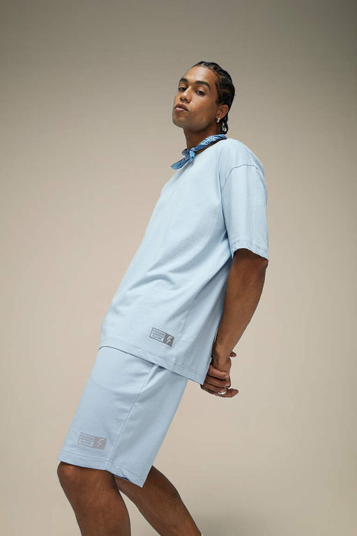 DeFactoFit Футболка Oversize с круглым вырезом и короткими рукавами с принтом  фото 3