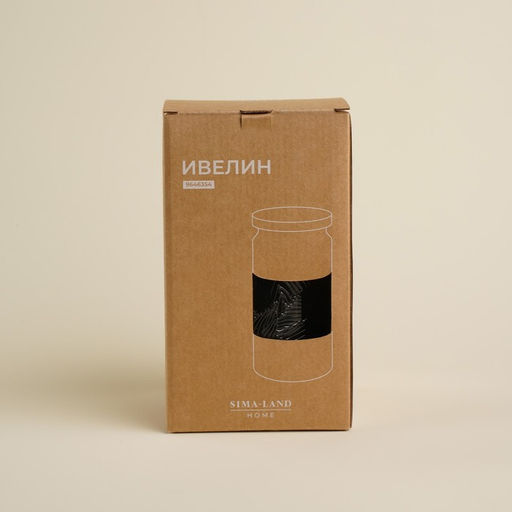 Банка для сыпучих продуктов SL Home Ивелин, 2 л, 1220 см, с деревянной крышкой, стекло, прозрачная - Sima-land home фото 6