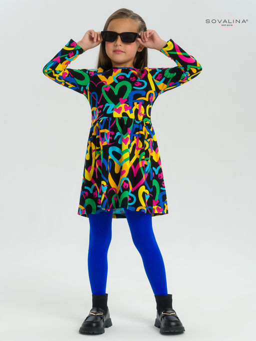 Платье Эля яркие сердца на черном - Sovalina фото 25