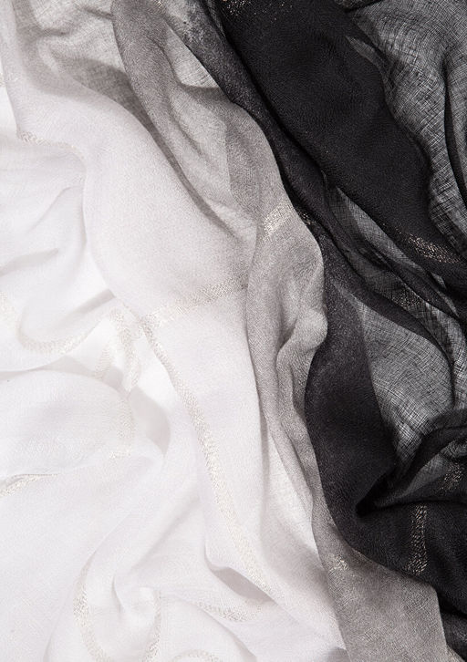 Bask?l? Gri Sal - Mavi фото 3