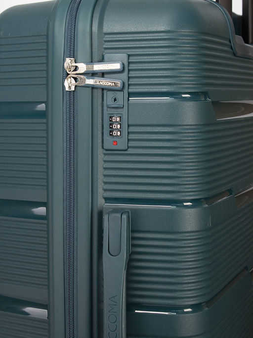 LACCOMA комплект из трех чемоданов ПП809-Темно-зеленый PP-пластик полиэстр  фото 4