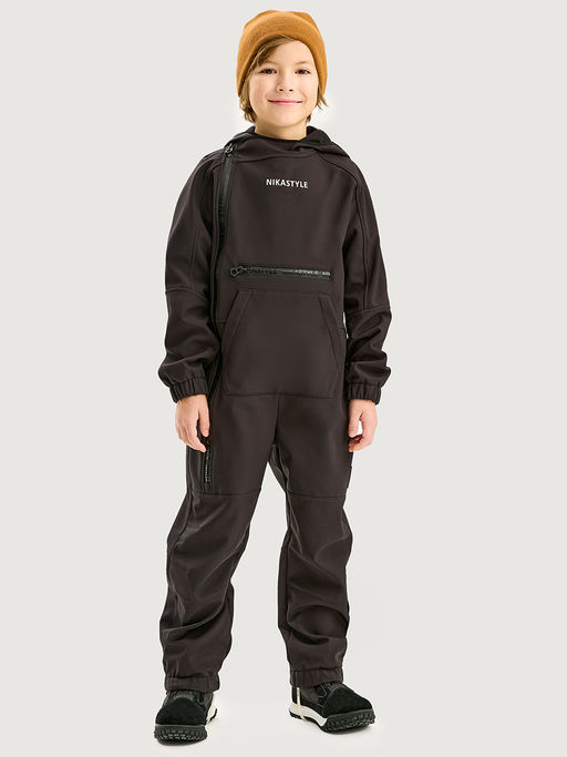 Комбинезон 8л17525 кэмел/черный - Nikastyle фото 4