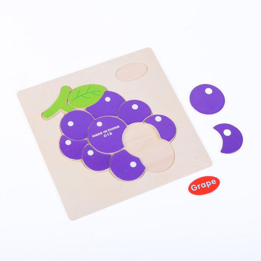 Рамки - вкладыши «Овощи, ягоды, фрукты» 15×15×0.5 см, МИКС