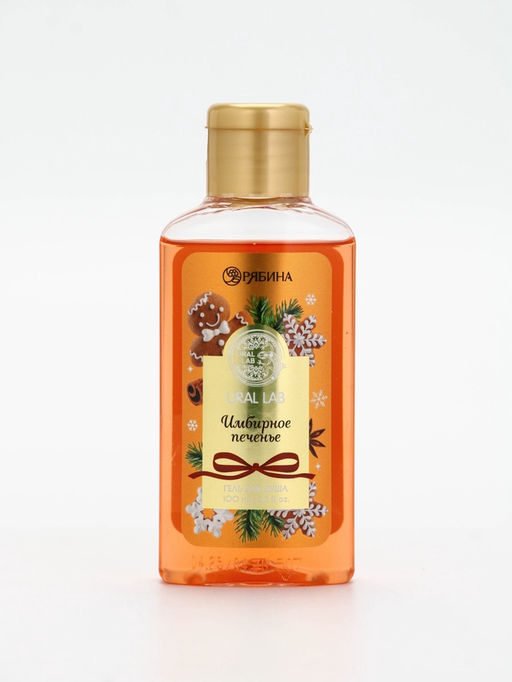 Подарочный набор новогодний Ароматы праздника, гель для душа, печенье, 100 мл и носки, URAL LAB