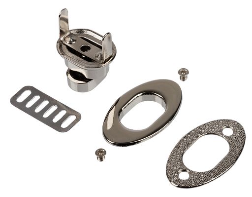 Gamma LBZ-11N замок для сумки 22 х 37 мм в пакете с картонным еврослотом 5 x 1 шт. под никель