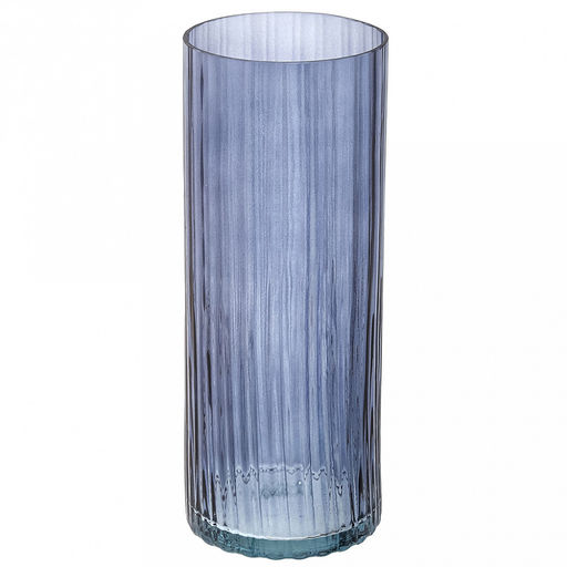 Ваза для цветов стеклянная "Иберетта" 2,78л, д12см, h30см, средняя, форма "цилиндр", "Черничный Прованс" (Россия)