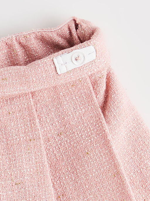 Beli Lastikli Pileli T?vit K?z ?ocuk ?ort Etek