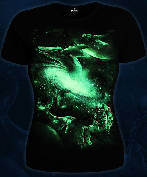 Футболка женская Космические Киты - Good фото 8