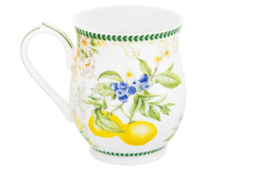 Кружка 350 мл 11,5*8,2*10 см Лимоны бочонок, NEW BONE CHINA - Elan gallery фото 14
