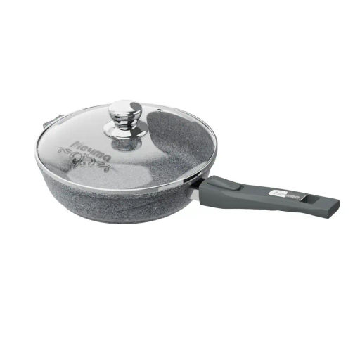 Сковорода 24см АП Premium (grey) со съемной ручкой и стекл. крышкой арт. с024901 /Мечта/  фото 9