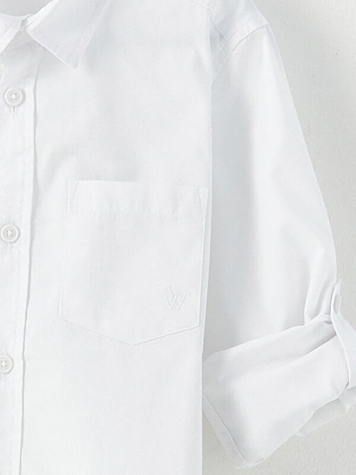 Basic Uzun Kollu Poplin Erkek ?ocuk G?mlek - Waikiki фото 3