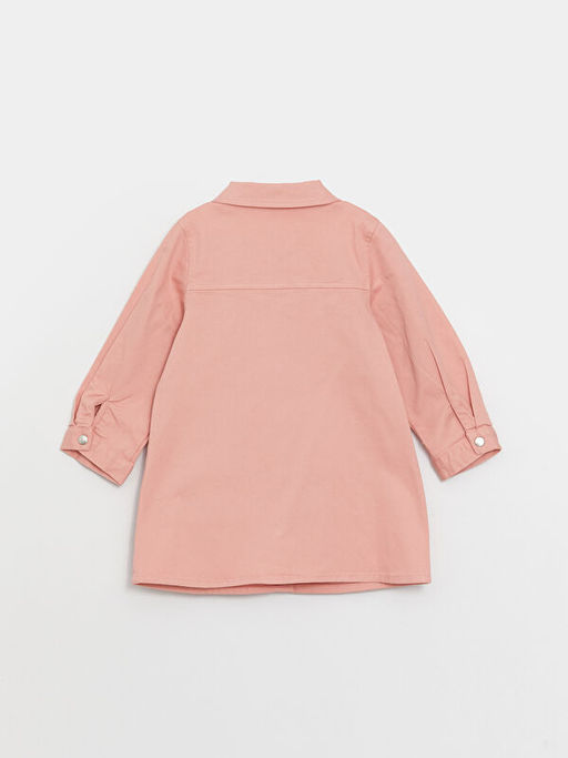 Bebe Yaka Uzun Kollu Basic K?z Bebek Elbise - Waikiki фото 2