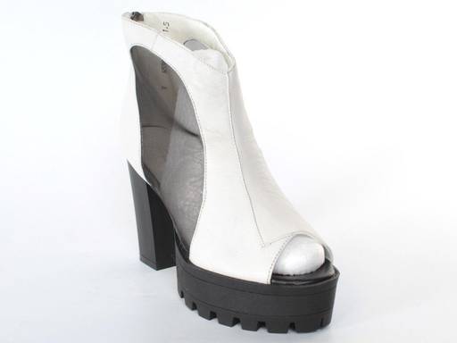 03-PDD166-2 WHITE Полуботинки женские (натуральная кожа) - No name фото 11