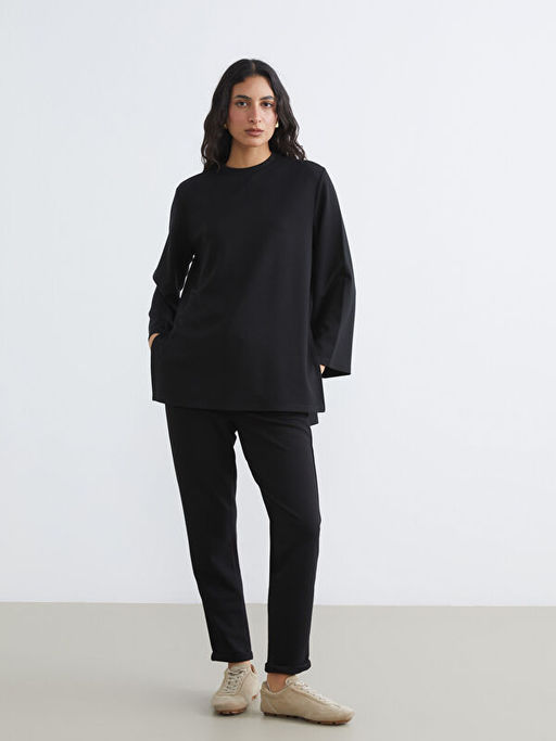 Soft Touch Oversize Kad?n Sweatshirt Tunik