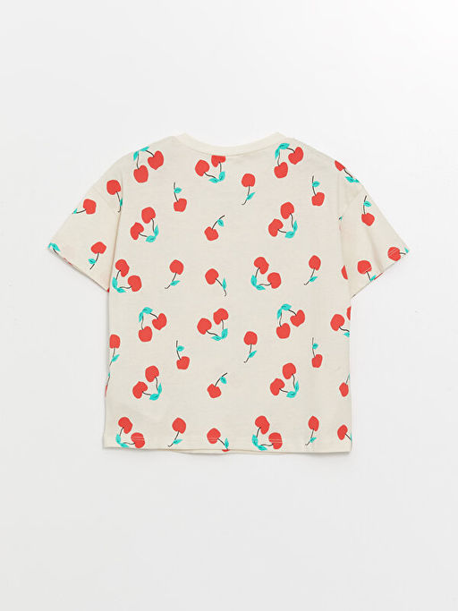 Bisiklet Yaka Bask?l? K?z ?ocuk Pijama ?st - Waikiki фото 2