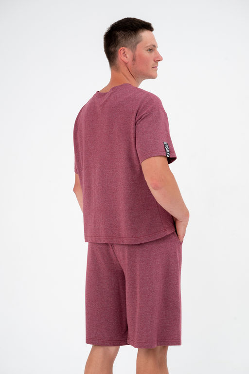 Костюм из футера унисекс бордо-меланж - Амадэль фото 27