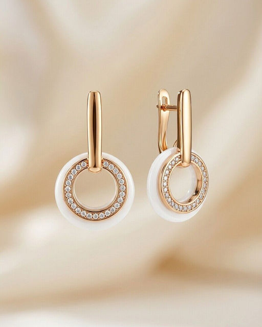 Серьги с керамикой