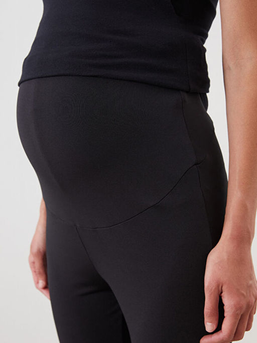 Beli Lastikli Kar?n Panelli Hamile Pijama Alt?