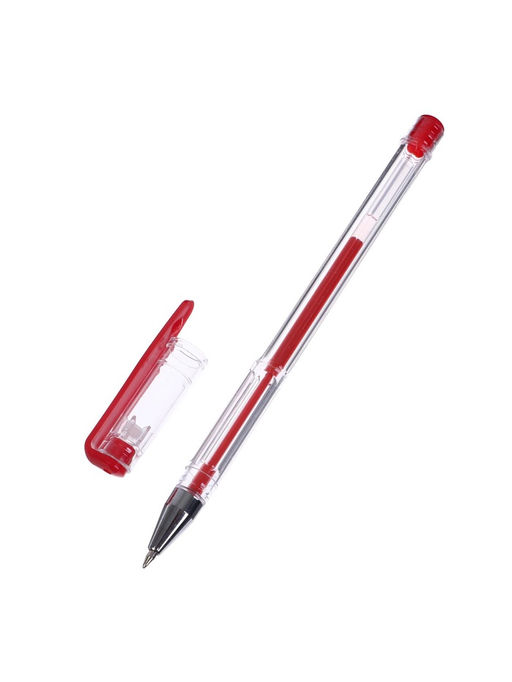 Цена за 3 шт. Набор гелевых ручек 3 цвета, стержень синий, красный, черный, корпус прозрачный