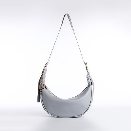 Сумка женская из искусственной кожи NAZAMOK, 28х15 см, серый цвет  фото 4