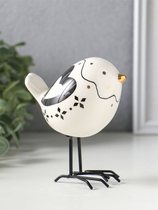 Сувенир керамика "Птенчик с крыльями-сердечками" 9,2х6,3х10,3 см