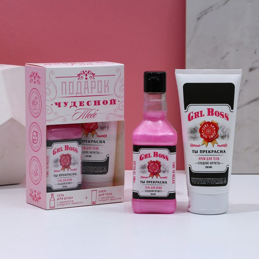 Подарочный набор косметики, Чудесной тебе: гель для душа 250 мл и крем для тела 200 мл , ЧИСТОЕ СЧАТЬЕ - Чистое счастье фото 2