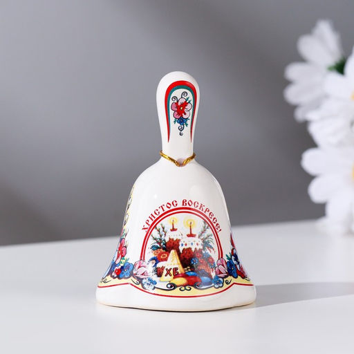 Колокольчик с ручкой Тюльпан. Пасха, готика, 9 см - Simaland фото 6