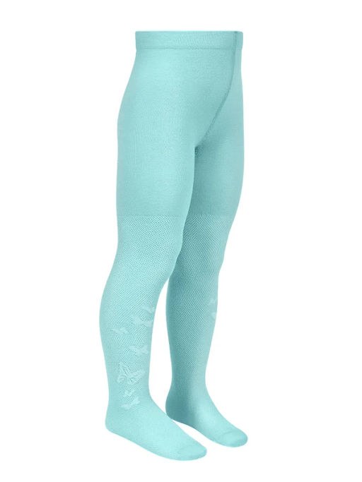 OMSA kids Collant 12A01-3 с ажур рис (бабочки) - Blu Сhiaro  фото 11