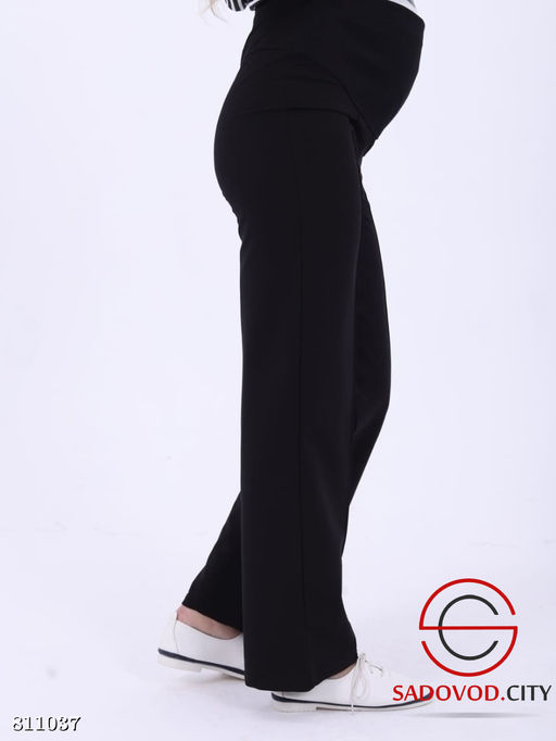 Женские брюки для беременных с плотной тканью и начесом