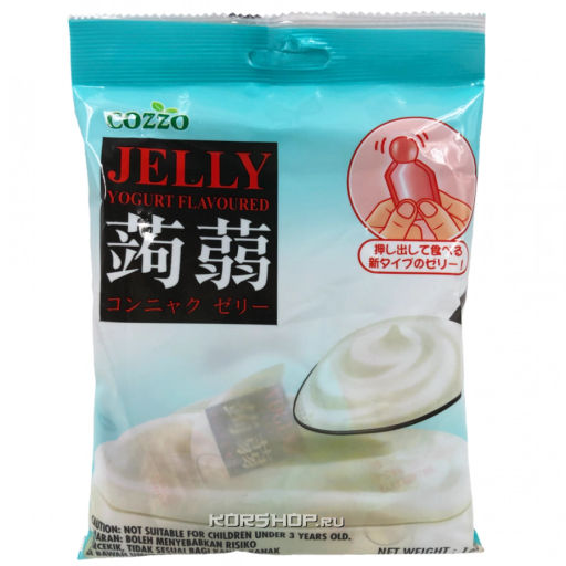 Желе Конняку со вкусом йогурта Коззо/Cozzo, Малайзия, 160 г Акция