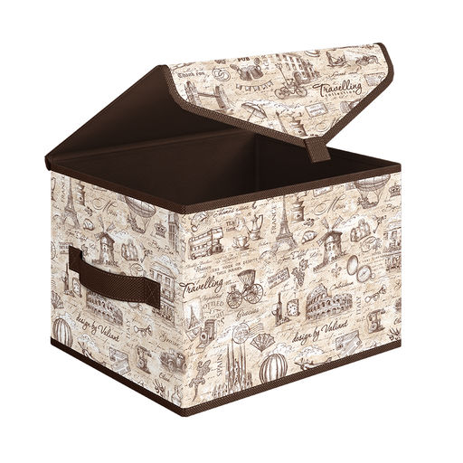 Короб стеллажный с крышкой, малый, 30*25*20 см, TRAVELLING, шт - Valiant фото 3