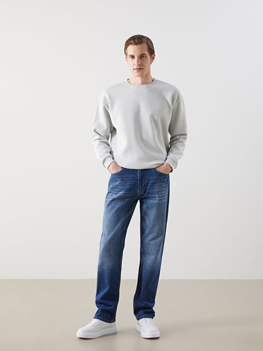 Loose Fit Erkek Jean Pantolon