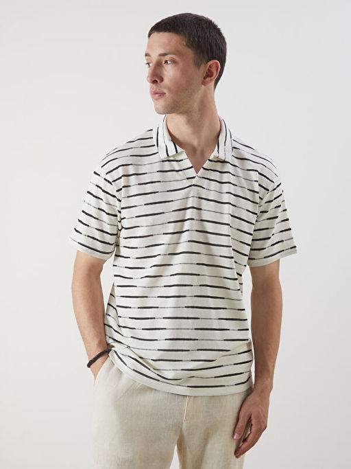 Polo Yaka ?izgili Erkek Ti??rt