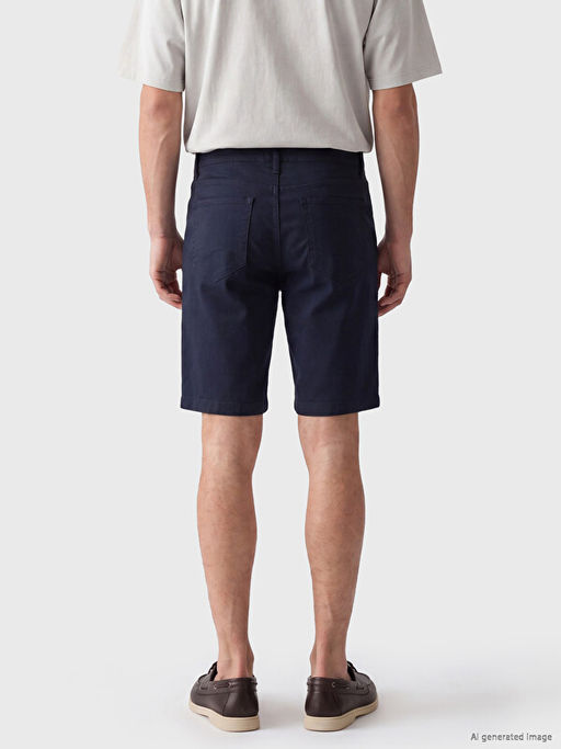 Slim Fit Gabardin Erkek ?ort - Waikiki фото 3