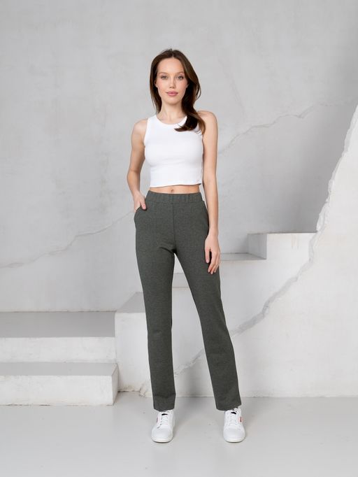 Брюки футер 2-хнитка мягкая резинка - Binita фото 4